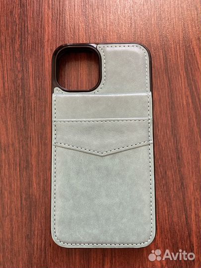 Чехол Картхолдер кожаный для iPhone 13