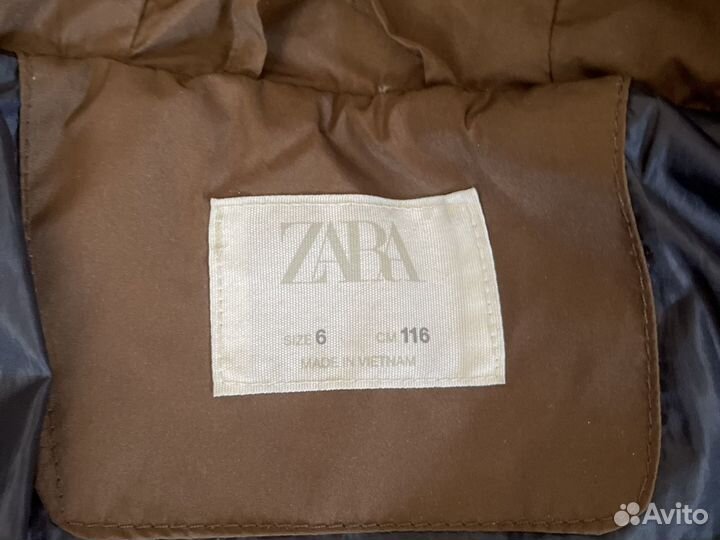 Пуховик zara 116