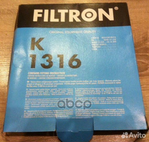 Фильтр салона K 1316 K1316 Filtron