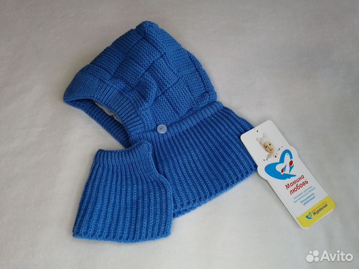 Шапка шлем журавлик 40 42 новая