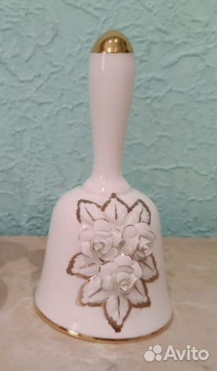 Ваза колокольчик Серебряная свадьба фарфор Англия