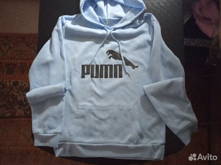 Худи оверсайз с капюшоном тонкий флис