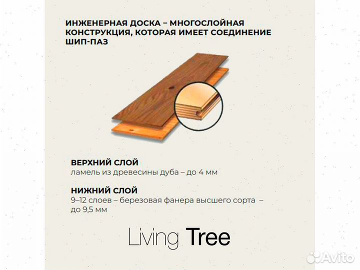 Напольное покрытие Дуб Сахара(браш)