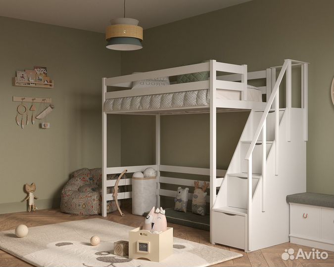 Детская кровать-чердак стильная