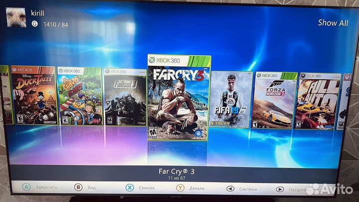 Xbox 360 прошитый 65игр freeboot