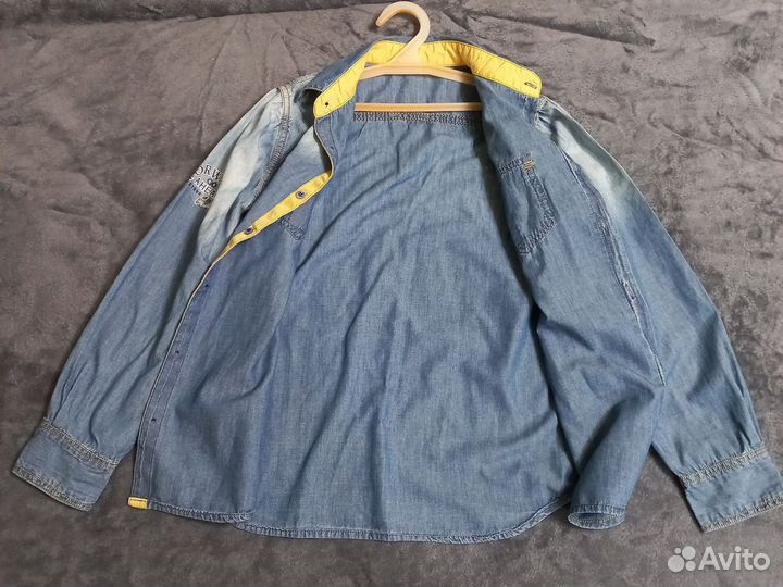 Джинсовая рубашка 128