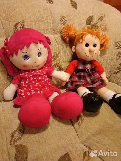 Куклы мягконабивные тканевые 50 см