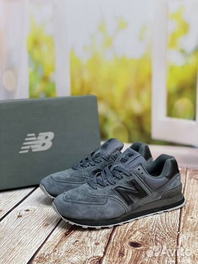 Кроссовки мужские new balance 574 серые 41 46