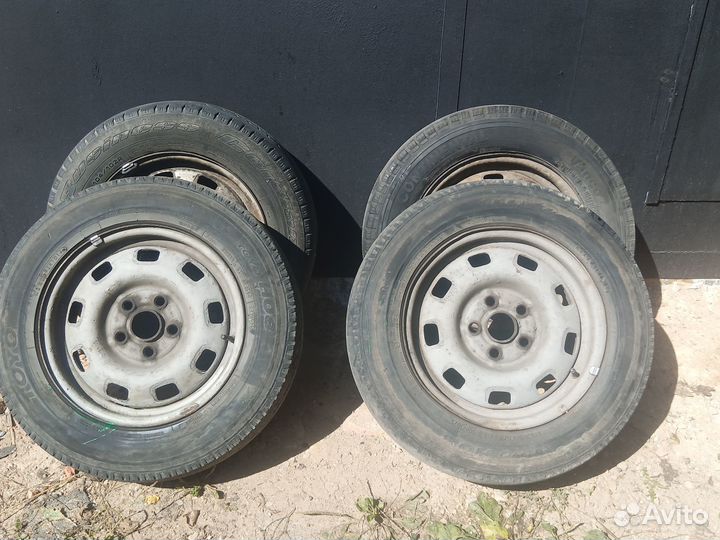 Колеса R 15С на летней резиной на Фольксваген Тран