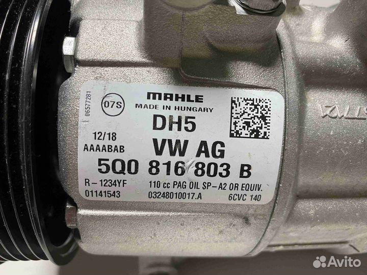 Компрессор кондиционера Volkswagen golf 7 (5G1 201