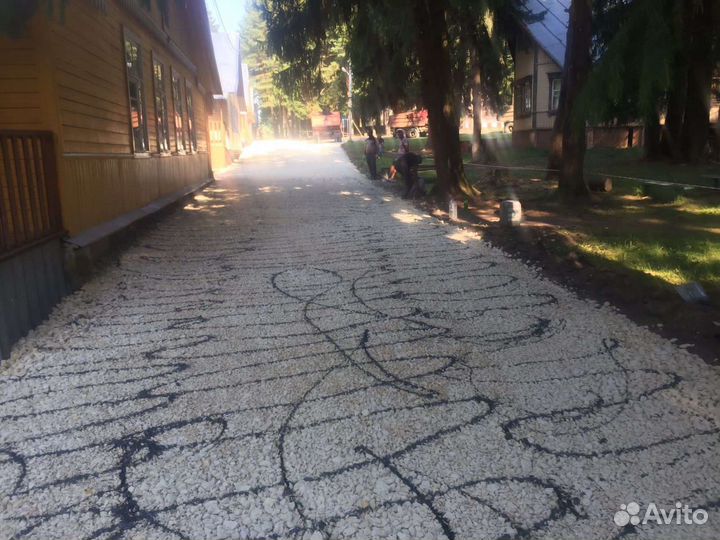 Асфальтирование благоустройство ас крошка