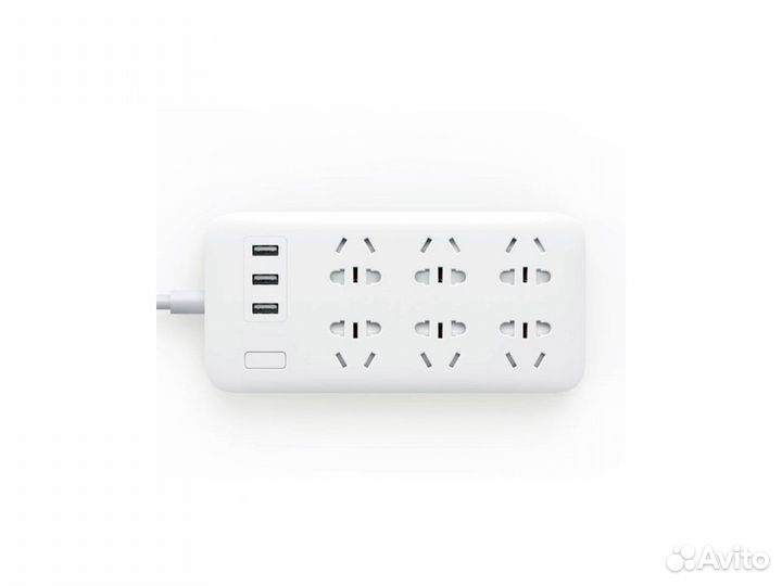 Xiaomi Mi Power Strip, 6 розеток + 3 USB, белый CN