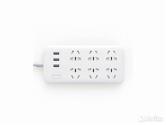 Xiaomi Mi Power Strip, 6 розеток + 3 USB, белый CN