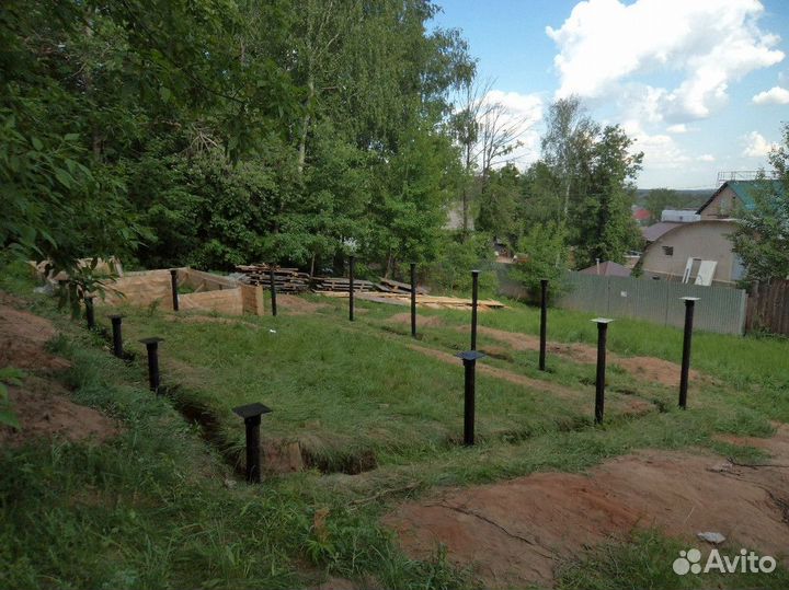 Фундамент на винтовых сваях Винтовые сваи под ключ