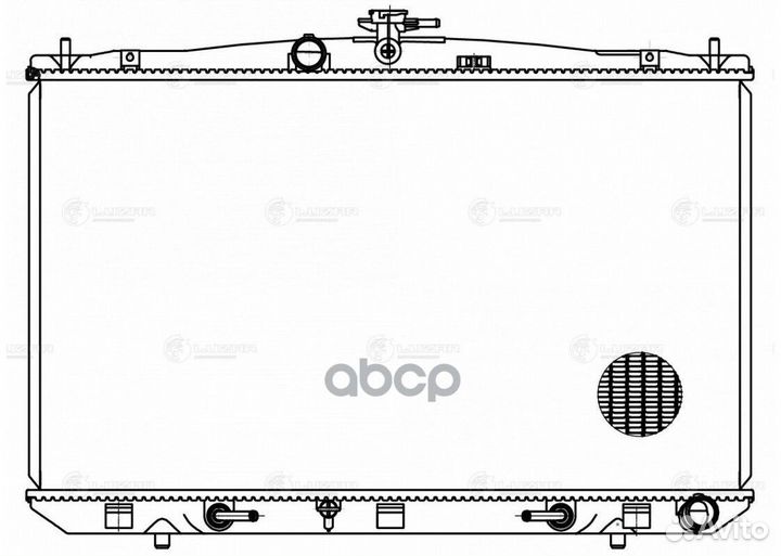 Радиатор lexus RX 270/350/450H 09- LRC 1956 luzar