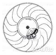 Э/вентилятор охл. без кожуха для а/м ваз 2190