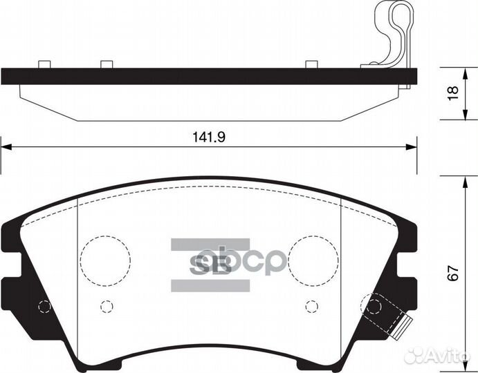 SP2175 колодки дисковые передние Opel Insignia