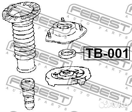 Febest TB-001 Подшипник опоры амортизатора lexusto