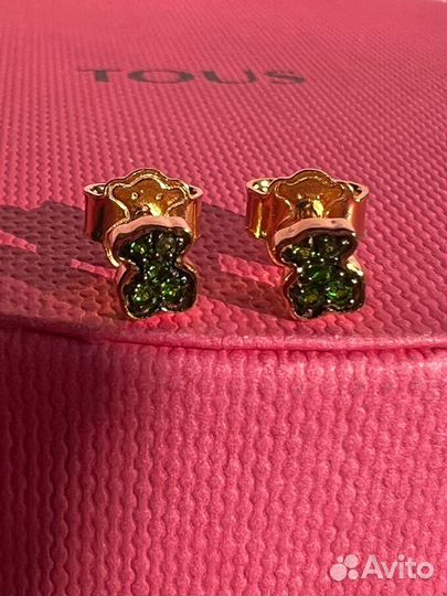 Tous серьги с хромодиопсидом