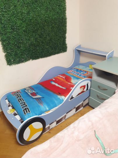 Кровать-машина детская 85х185