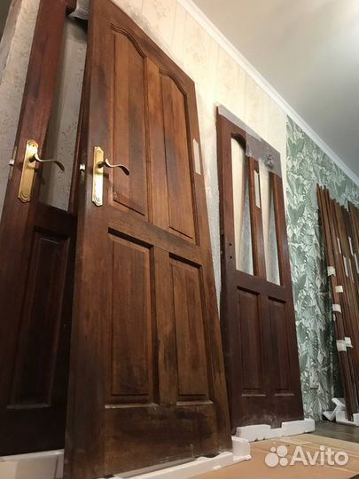 Три межкомнатные двери из железного дерева