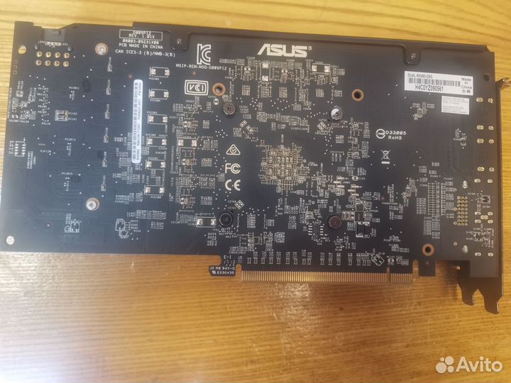 Видеокарта RX580 Asus Dual O8G 8gb