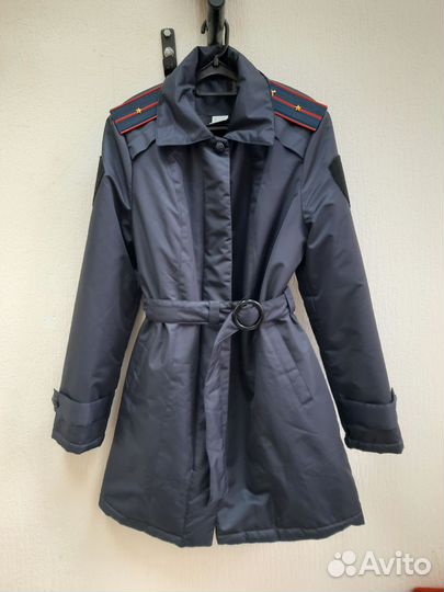 Плащ женский утеплённый полиция мвд