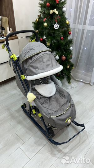 Санки коляска ника 7-3