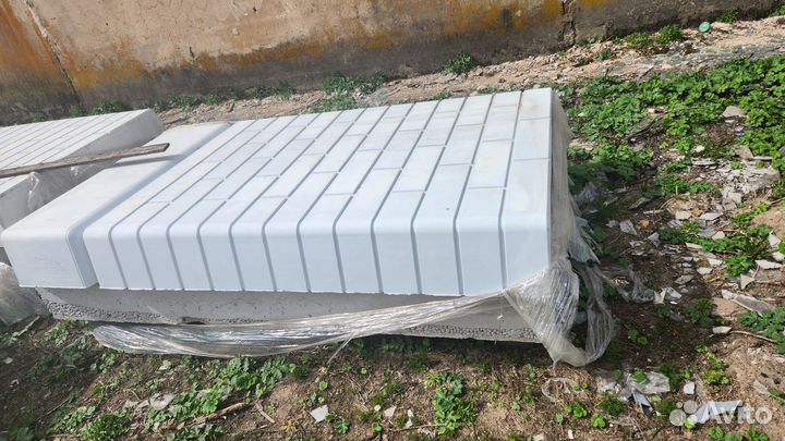 Монолитный слэб, с внешней отделкой фасада