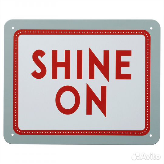 Табличка икеа металл