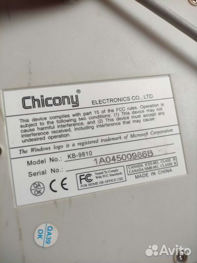 Клавиатура Chicony