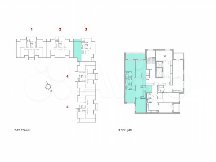 3-к. квартира, 88,5 м², 5/12 эт.