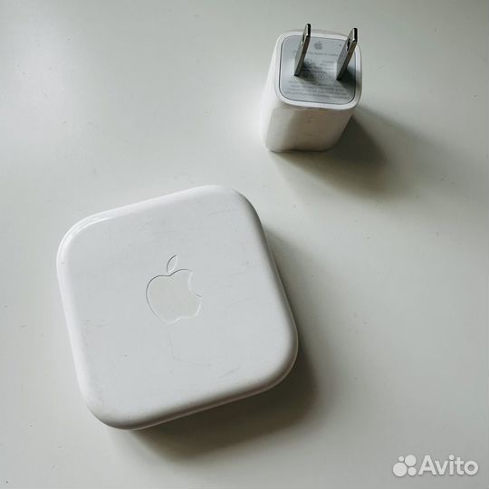 Apple зарядный блок и чехол earpods