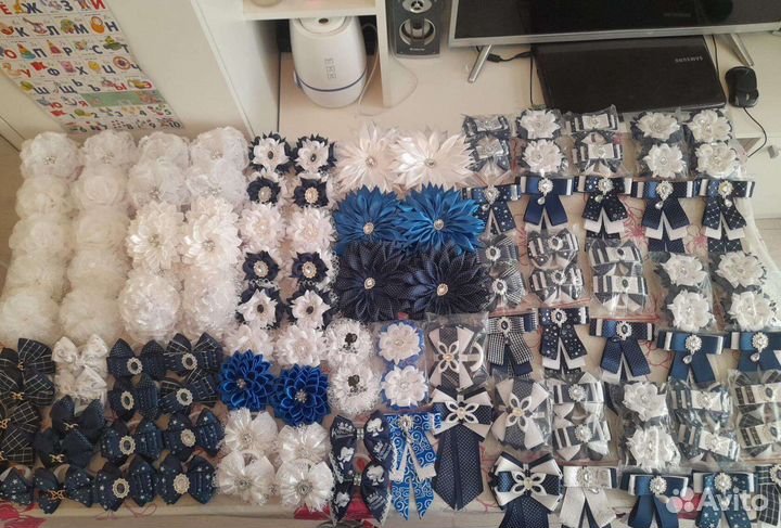 Школьные бантики ручной работы