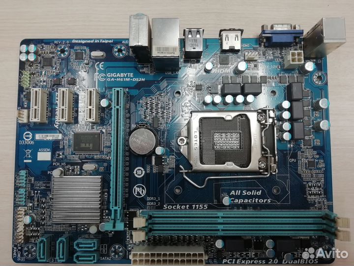 Плата Gigabyte GA-H61M-DS2H