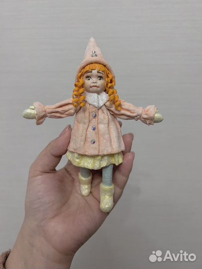 Ватная елочная игрушка