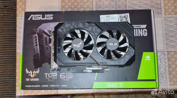 Asustuf GTX 1660 Ti evotop 6GB
