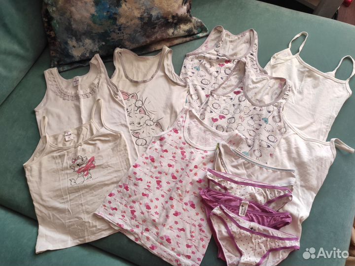 Пакет маечки+трусики 110-116