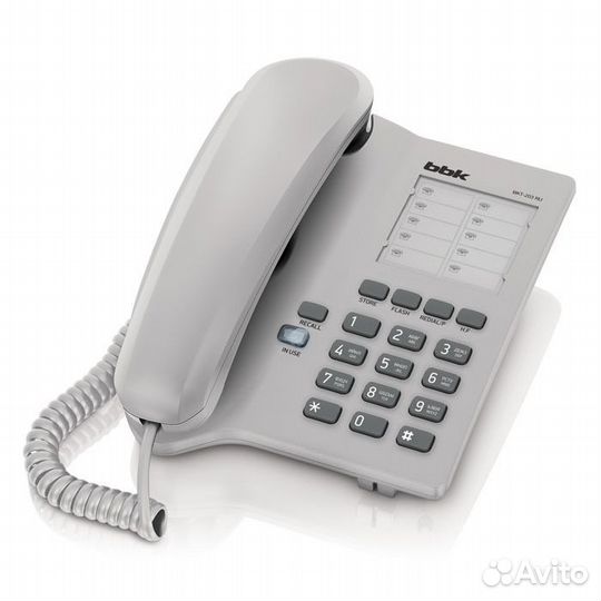 BBK Телефон проводной BKT-203 RU (cерый)