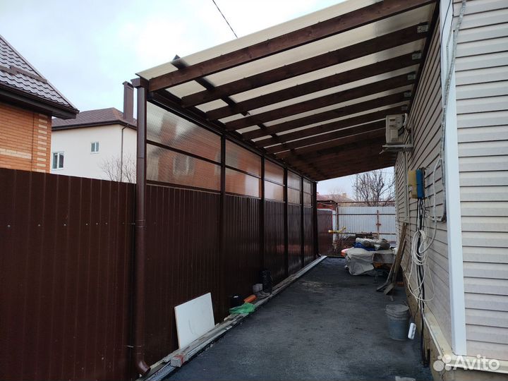 Навесы для автомобиля под ключ