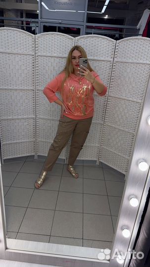 Свитшот со стразами турция 48-56