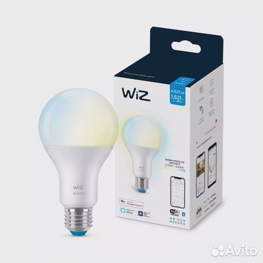 Умная лампочка WiZ Wi-Fi BLE 100W