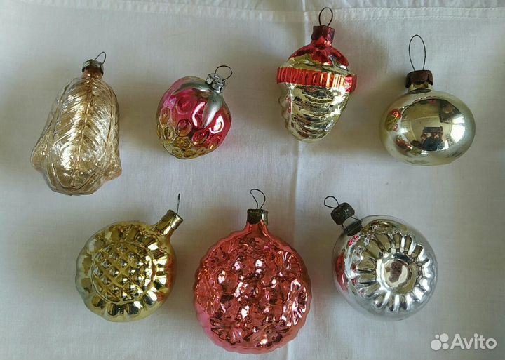 Елочные игрушки картонаж СССР