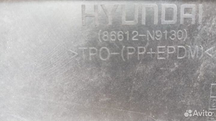 Юбка заднего бампера Hyundai Tucson 4 2020