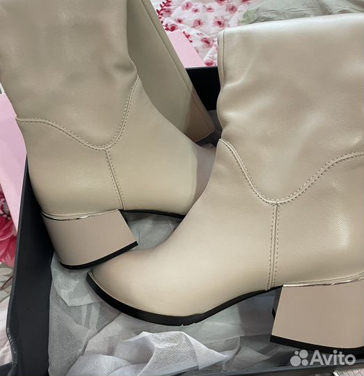 Ботильоны сапоги Из натуральной кожи