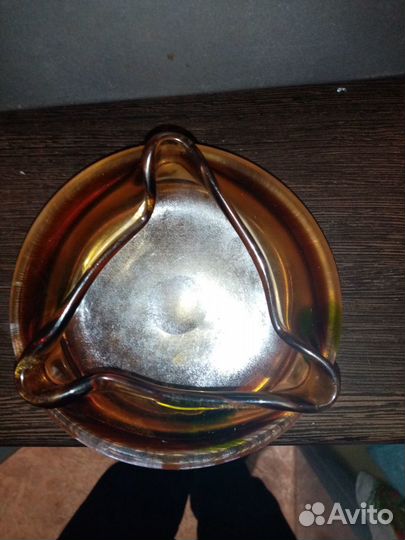 Пепельница цветное стекло