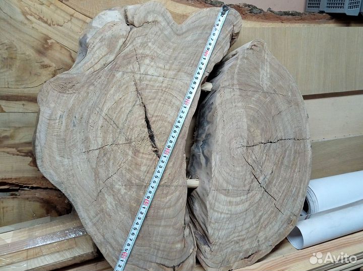 Торцевой спил дерева 55 см. Заготовка, столик