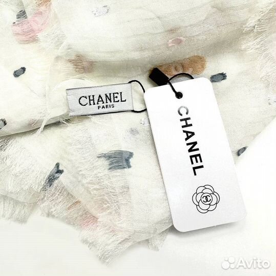 Платок Chanel шифон 190х62см