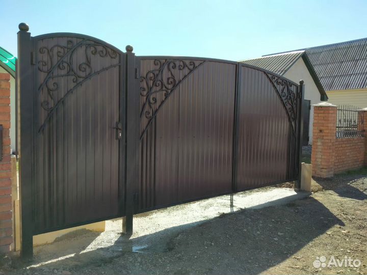 Ворота кованые распашные