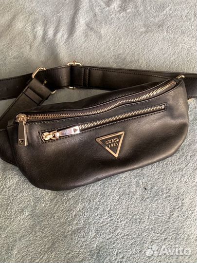 Поясная сумка Guess кожа натур оригинал